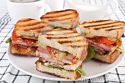 BLT sandwiches with Coffee