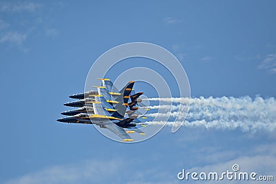 Blue Angels close formation