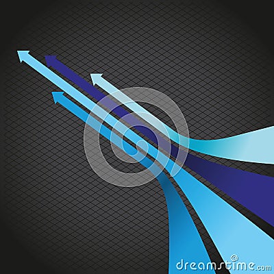 Blue arrow line background