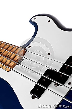 More similar stock images of ` Blue bass guitar close up `