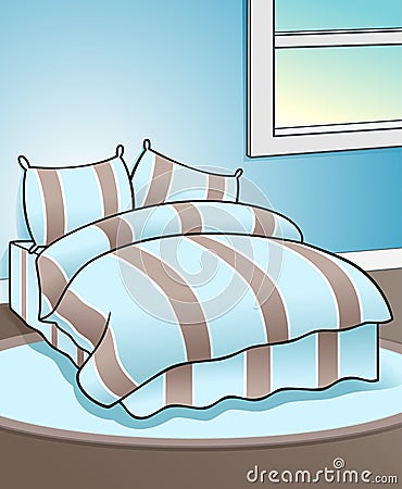 Blue Bedroom Background Royalty Free Stock Image - Image: 13838646