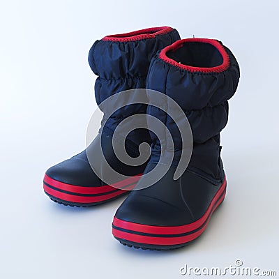 Blue children rain boots