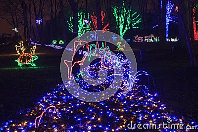  of festive holiday lights and Christmas themes in Vienna, Virginia