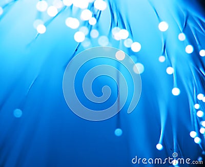 Blue Fiber Optics Royalty Free Stock Images - 