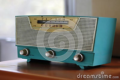 Blue Fifties Radio set