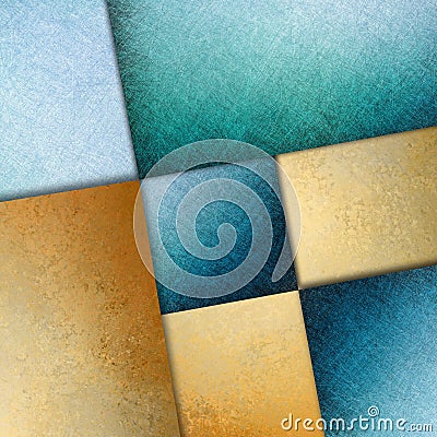 Blue gold background abstract graphic art design image