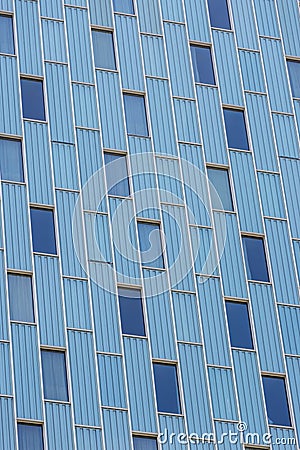 Blue modern hotel window background
