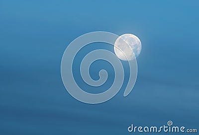Blue Moon in Blue Sky