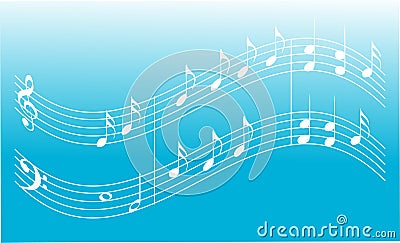 Blue music background