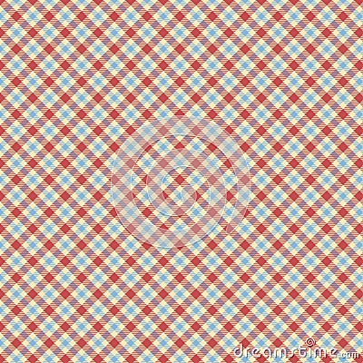 Blue and red tartan check repeat wallpaper pattern