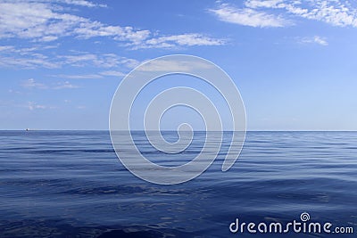 Blue sea horizon ocean perfect in calm