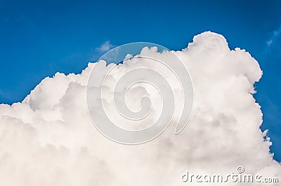 Blue sky with big cloud