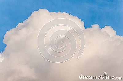 Blue sky with big cloud