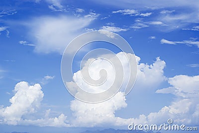 Blue sky and big clouds