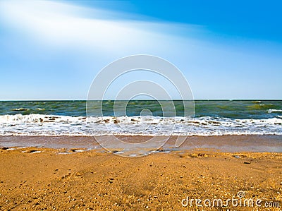 Blue sky over water