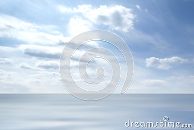 Blue sky and a sea landscape. Summer background