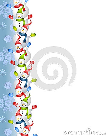 Snowman Clipart Border