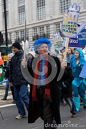 Blue Stop Climate Chaos Demonstration