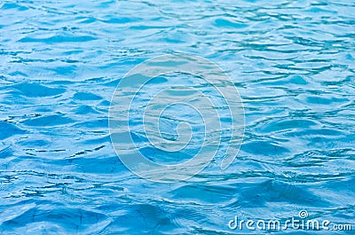 Blue swimming pool ripple