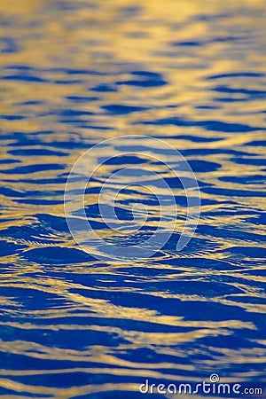 Blue Water with golden highlights