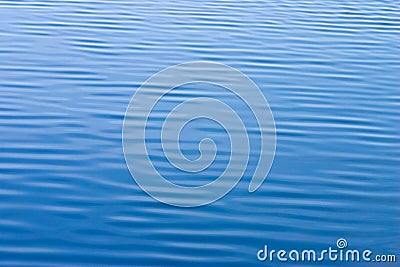 Blue water with small waves texture