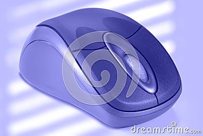 Blue Wireless Computer Mouse