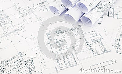 Blueprints, floor plan and house plan