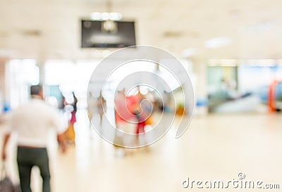 Blurred waiting zone in airport,use as background