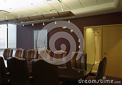 Boardroom empty meeting room