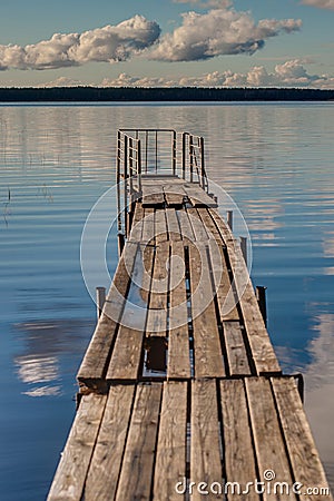 Boat dock on a lake