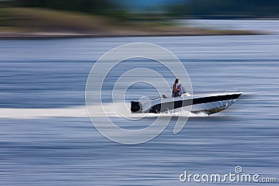 Boat at high speed