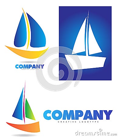 Boat Sailing Yacht Logo Stock Illustration - Image: 47482926