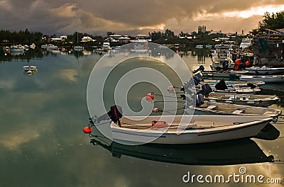 Boats in a calm sea