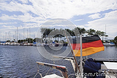 Boats with Germany flag