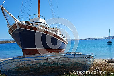 Boats on Paros Island, Greece