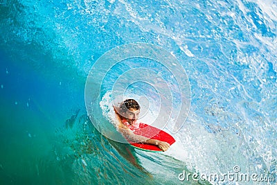 Body Boarder Surfing