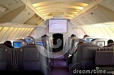 Boeing 747 Business Class Cabin