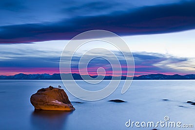 Bonsai Rock Tahoe Sunset