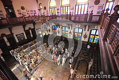 Book store on train station in Aleppo