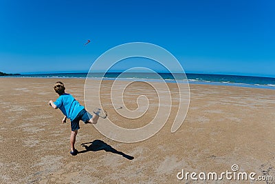 Boomerang Flying Boy Beach