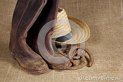 Boots, hat and Horseshoes 2