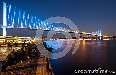 The Bosporus Bridge, Istanbul.