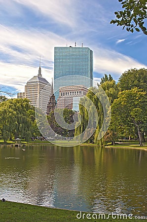 Boston City. Public Garden
