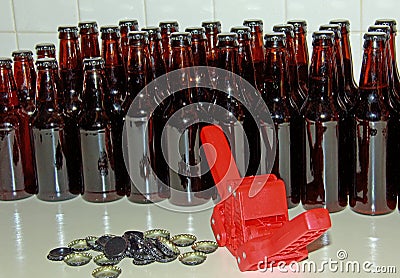 Bottle Capping tool and bottles