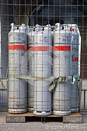 Bottled gas cylinders