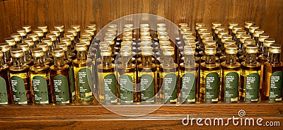 Bottles of olive oil, Jordan, Middle East