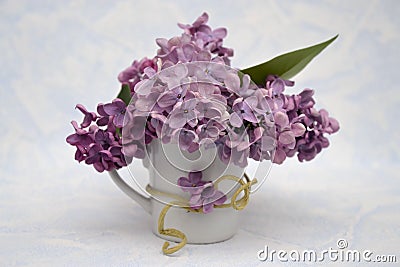 Bouquet of lilac in a vase