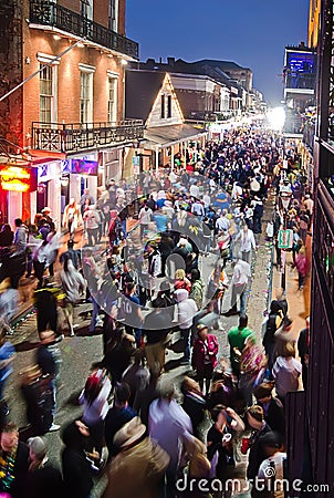 Bourbon Street at dusk