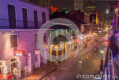 Bourbon Street at dusk