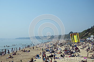 Bournemouth Beach on the hottest day in April